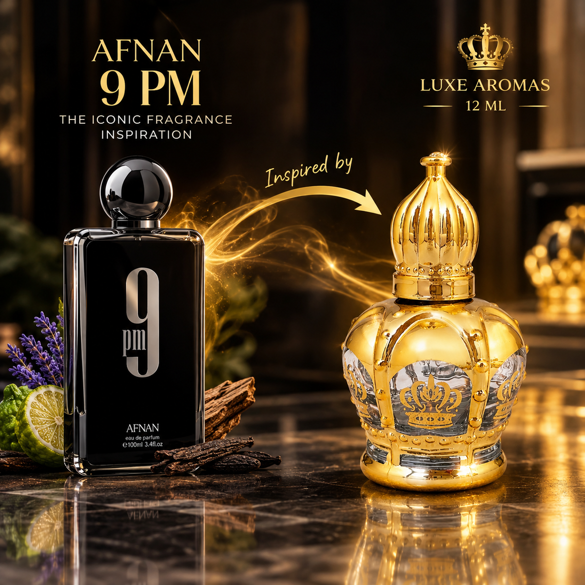 9 PM - Premium Concentrated Attar Oil (12ml)